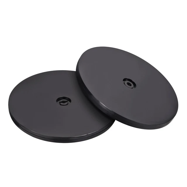 7" Giratorio Soporte con Acero Bolas Rodamientos Lazy Susan Base, Negro 2pzs