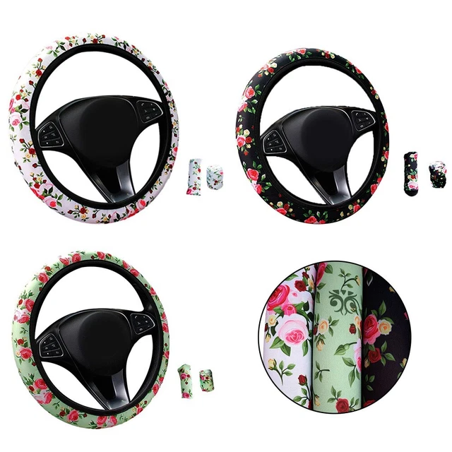 Coprivolante auto stile rosa carina copertura maniglia interni