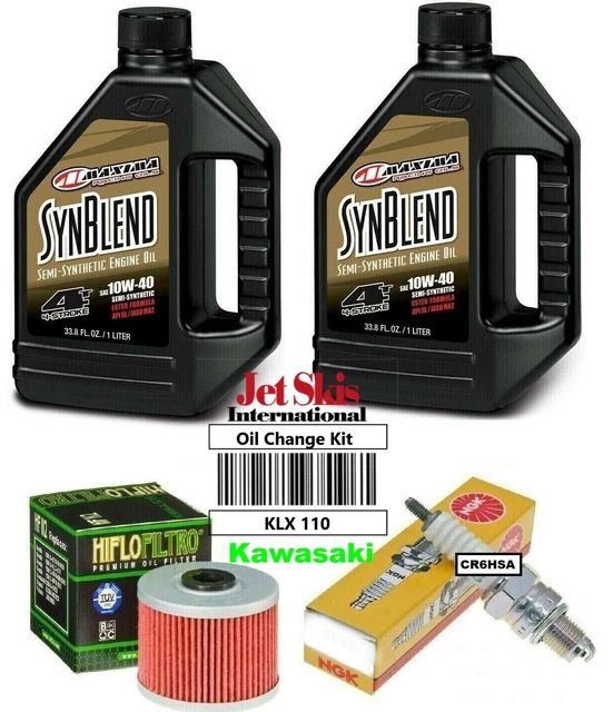 KAWASAKI KLX110 KLX 110 Maxima Oil Change Filter NGK Spark Plug Tune Up