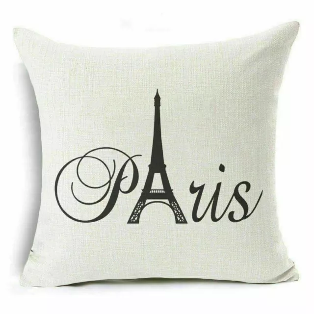 Funny Home Art Words Cotton Linen Pillow Case Sofa Throw Cushion Cover Decor 18" 3