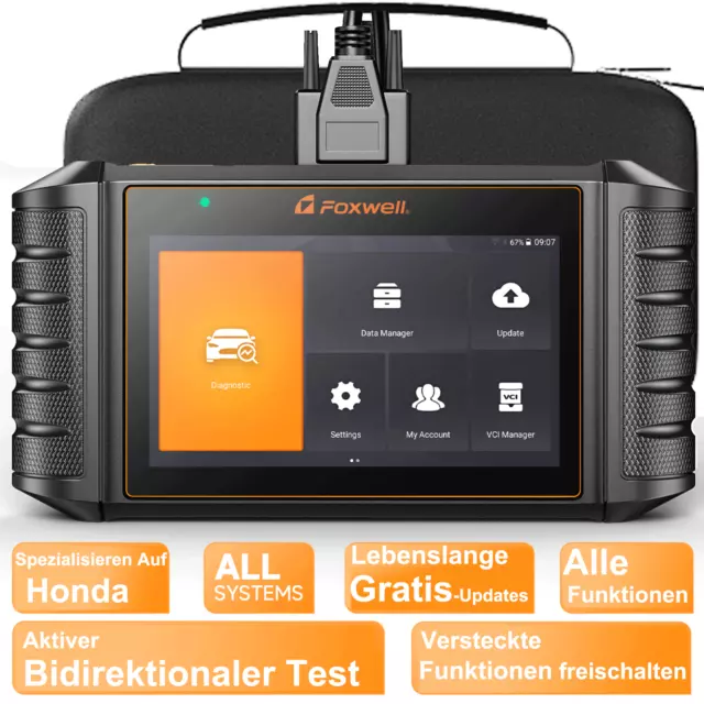 2024 FOXWELL NT710 KFZ Diagnosegerät Auto OBD2 Scanner All System Actuation TPMS