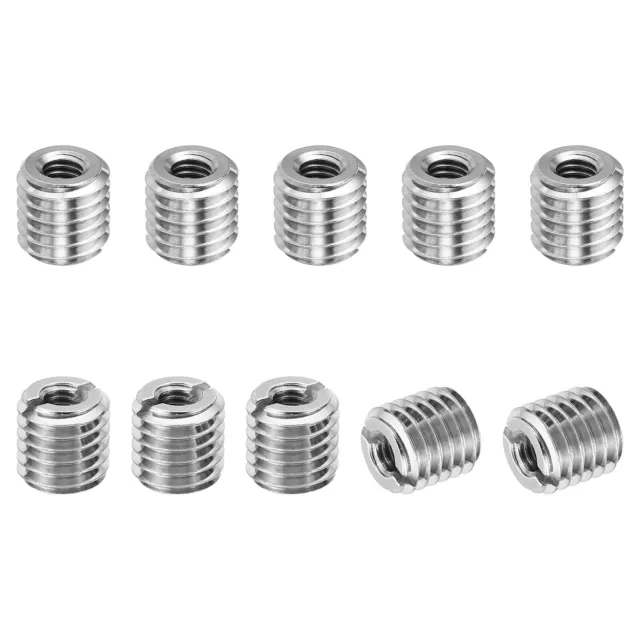 10pc Thread Repair Insert Nut Adapters Reducer M12*1.75 Male to M6*1 Female 12mm