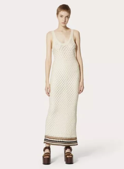 Valentino CROCHET WORK VISCOSE DRESS- With Tags- RRP$5,200 AUD