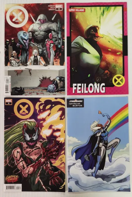 X-Men Vol 5 #9 Cover A B C D NM Marvel 2022 Lot of 4