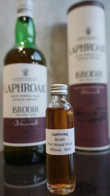 Laphroaig BRODIR Port Wood Finish Whisky 40 ml Probe Single Malt Islay