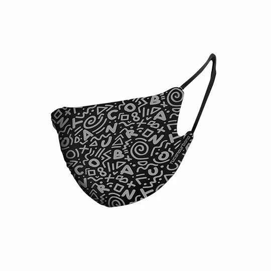 Masque anti pollution tucano rina graphic noir reglable (lot de 2)