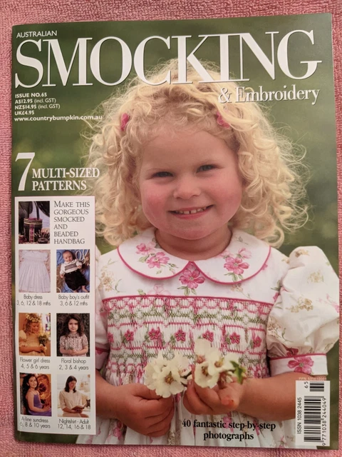 AUSTRALIAN SMOCKING & EMBROIDERY Magazine, Issue No. 65, 2003, VG Condition
