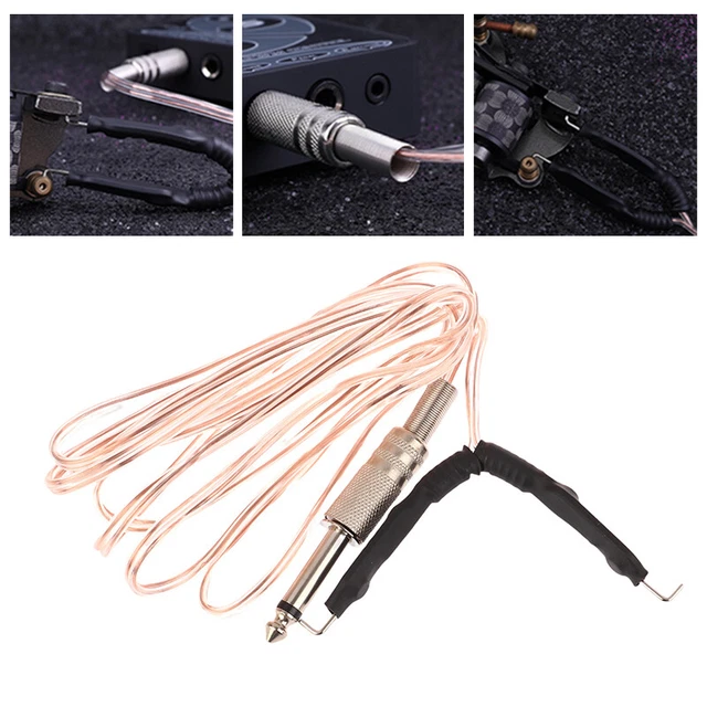 Clip linea gancio in silicone 1,8 m cavo in rame macchina per tatuaggi alimentatore_x