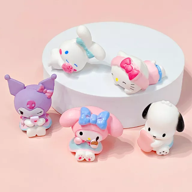 My Melody Kuromi PVC Figures Set/5pcs Doll Pvc Decorate Toys Dolls Cake Toppers