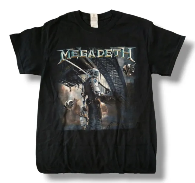 Megadeth Dystopia World Tour 2016 Small T-Shirt Black Vic Rattlehead Metal Tee