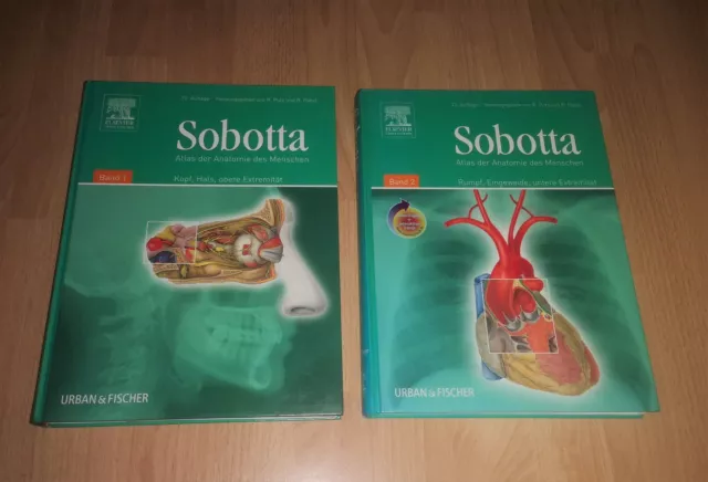 Sobotta - Atlas der Anatomie des Menschen Band 1 + 2  / Paket, Set, komplett Sob