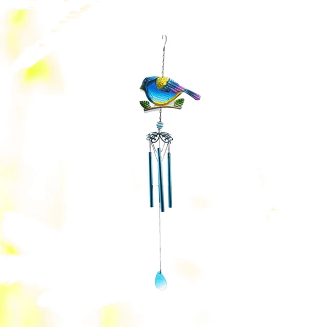 Bird Hanging Decoration Wind Bells Pendants Metal Trim Ornament