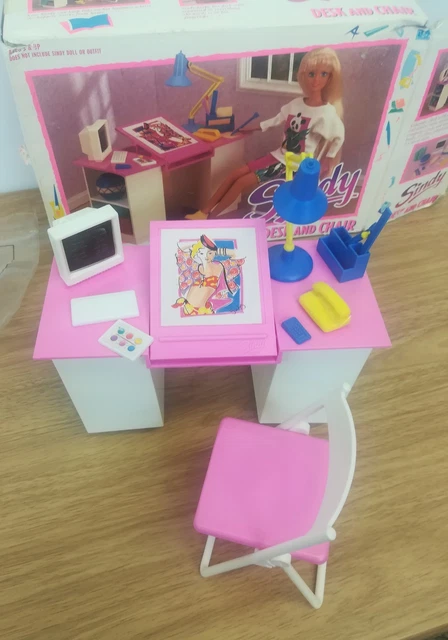 VINTAGE SINDY DESK and Chair Collection 1990s Sindy Doll Toys