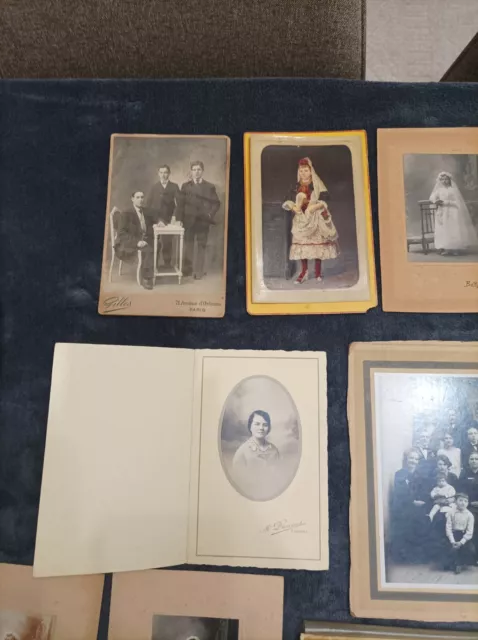 Lot De 50 Photos Anciennes - Portraits - Mariage - Communiants  Militaires ..