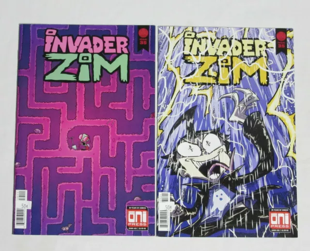INVADER ZIM #35 * Oni Press Comics Lot * 2 Covers - Variant - 2018