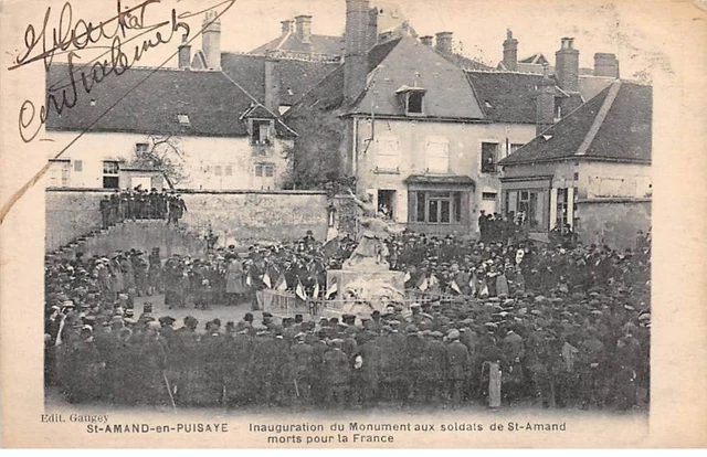 58 - St Amand en Puisaye  -  SAN20756 - Inauguration du Monument aux soldats de