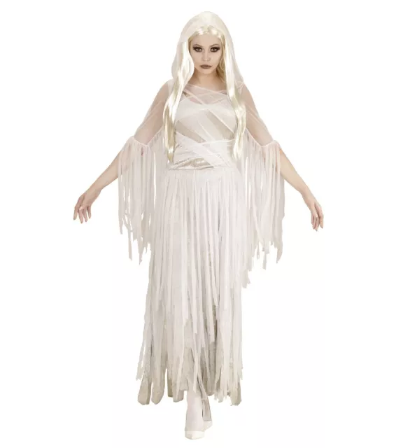 Kleid Ghostly Spirit Geist Zombie ecru Halloween Karneval Fasching Kostüm Damen