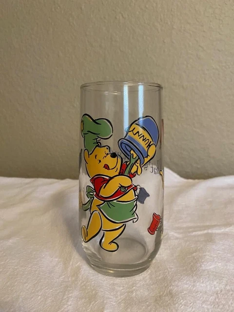 Walt Disney Productions Winnie the Pooh Drinking Glass  6”