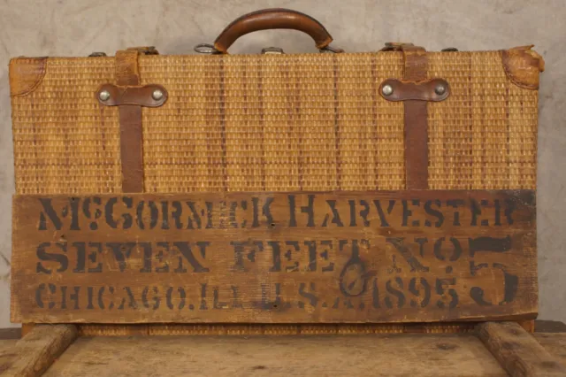 1895 McCormick Harvesting Machine Co. Original Wood Sign Iowa RARE No. 2