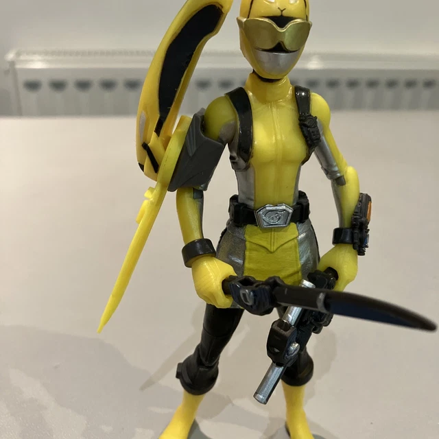 Yellow Ranger Weppons POWER RANGERS DELUXE Yellow ranger Beast Morpher Figure Weapons & Keys ...