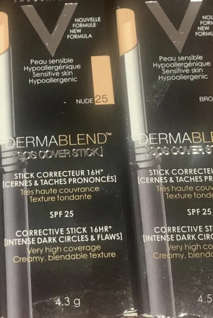 Vichy Dermablend SOS Correttore Stick 4,3g in 25 nudo, 55 bronzo