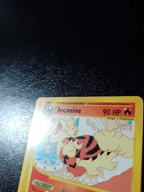 Pokemon card  Arcanine 2/147 Aquapolis ENG  Exc++ no charizard no holo no lotto 3