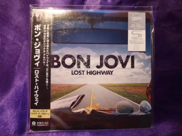 Bon Jovi  Lost Highway CD Japon avec OBI 4 titres bonus + Backstage pass Inserts