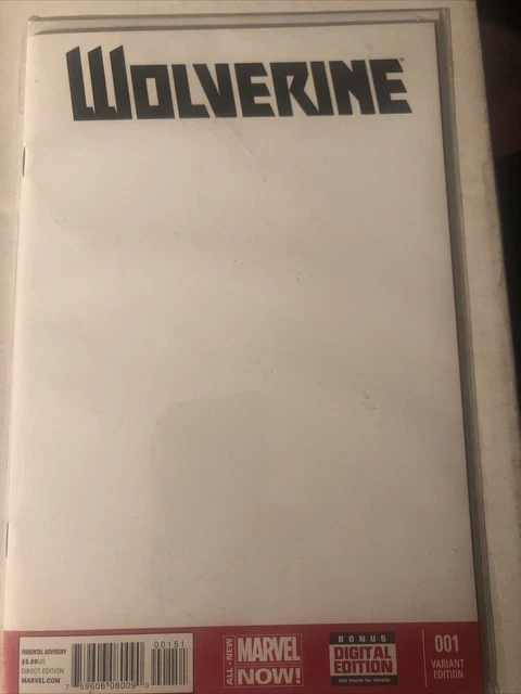 Marvel Blank Cover Variant Lot of 7 1st Editions - Wolverine, Secret Wars More