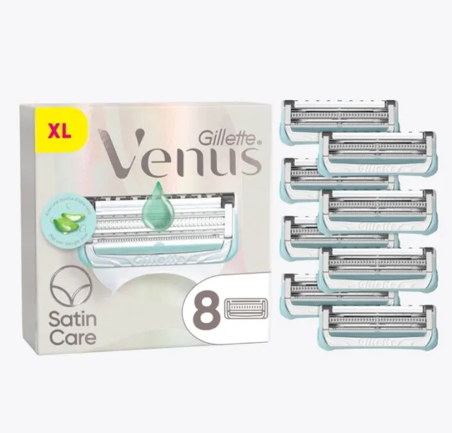 Gillette Venus Satin Care 8 XL Pack Rasierklingen für den Intimbereich 100% OVP