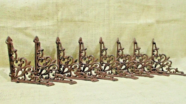 8 Antique Style Shelf Brace Wall Bracket Cast Iron Brackets Corbels Victorian