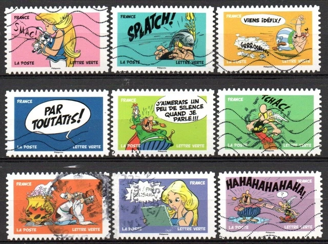 FRANCE 2025. ASTERIX. Lot De 11 Timbres Adhesifs Obliteres EUR 9,13