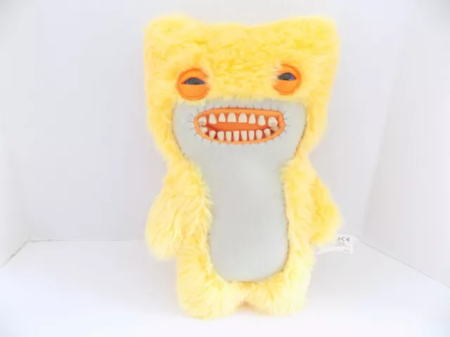 Fuggler Mr. Buttons Yellow/Orange 12in Funny Monster Plush Realistic Teeth