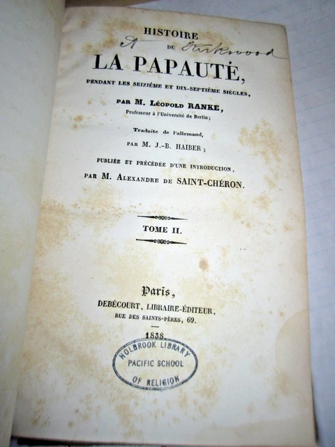 Histoire de la papauté, pendant les seizième et dix-septième siècles tome 2 1838