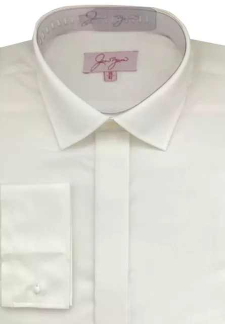 Ivory Regular Collar Shirt Tailored Fit - Wedding/Formal/Smart NEW