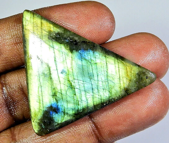 46X34X07 MM Natural Labradorite Golden Fancy Cabochon Loose Gemstone 70Cts.