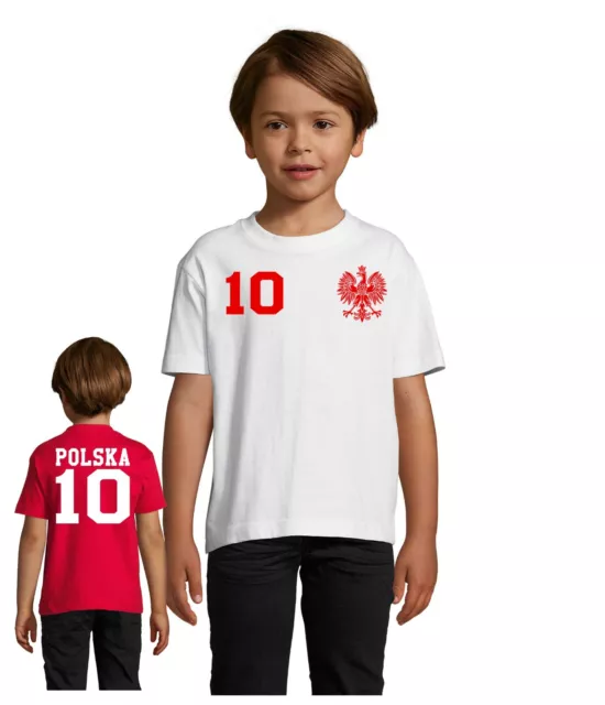 Fußball Handball EM WM Kinder Child Shirt Trikot Polen Polska Wunschname Nummer