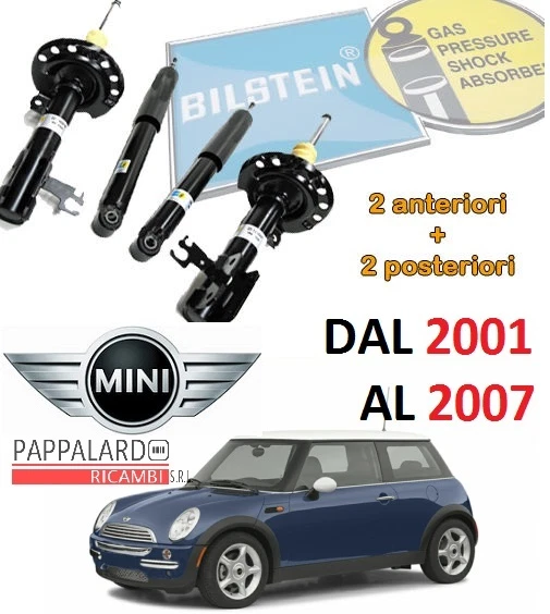 4 Ammortizzatori Anteriori+Posteriori Bilstein Mini One-Cooper-Cooper S R53