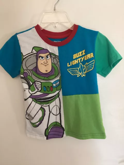 Disney Toy Story Buzz Lightyear Short Sleeve Tee T-Shirt Top Kids Boys 6