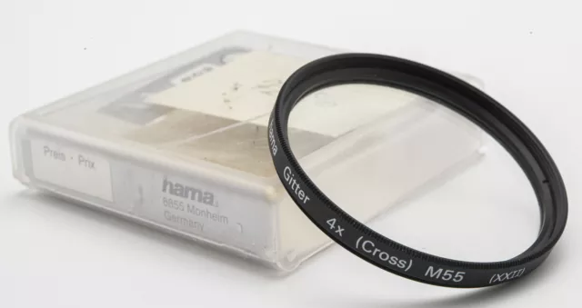 Hama Red Cristalina 4x Cross M 55 55mm Filtro de Efecto Rejilla Emb.orig