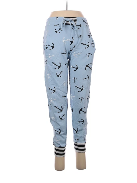 Electric Pink Women Blue Casual Pants M