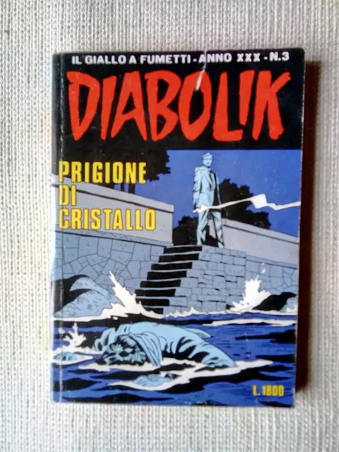 DIABOLIK ANNO XXX SERIE n.3"Prigione di cristallo"del 1991,ottimo.