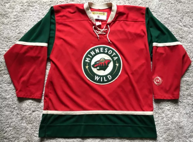 NWOT Adidas Fully Stitched Minnesota Wild Eric Staal Hockey Jersey Green 54