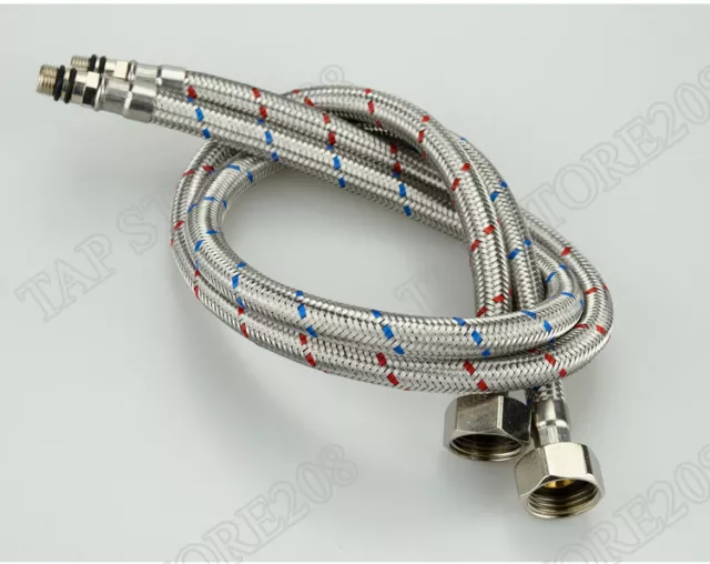 300/400/500/600mm G1/2 BSP(M10) Kitchen/ Basin Tap  Flexible Hose Pipes Tails
