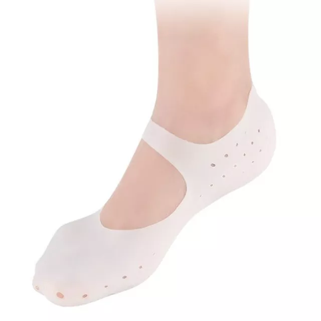 1 Paar Silikon Feuchtigkeitsspendende Gel Ferse Socken Gebrochene Fuß