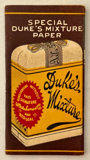 Vintage "Special Duke's Mixture Paper" Cigarette Rolling Papers