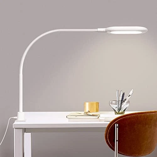 LED Desk Clamp Lamp, Eye Care Table Light Bright Enough for 700 Lumen, 10W