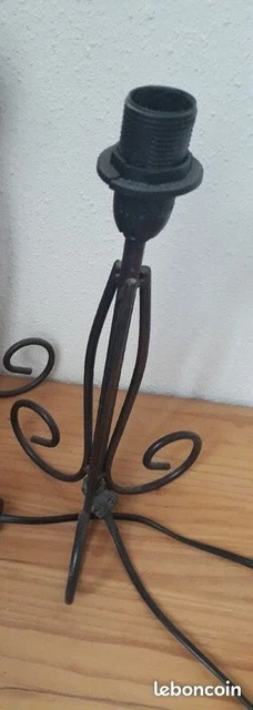 Lampe De Chevet Vintage Porcelaine Rose – Années 60-70, Sans Abat-jour, Fonctionnelle