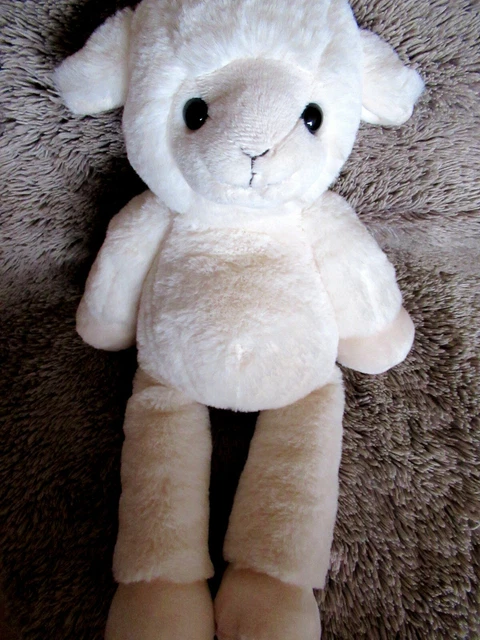 doudou peluche monoprix boutchou mouton agneau   beige creme  37cm