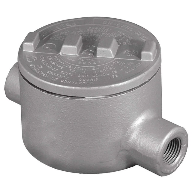 APPLETON ELECTRIC GRC50 Conduit Outlet Body,Iron,Trd Sz 1/2in