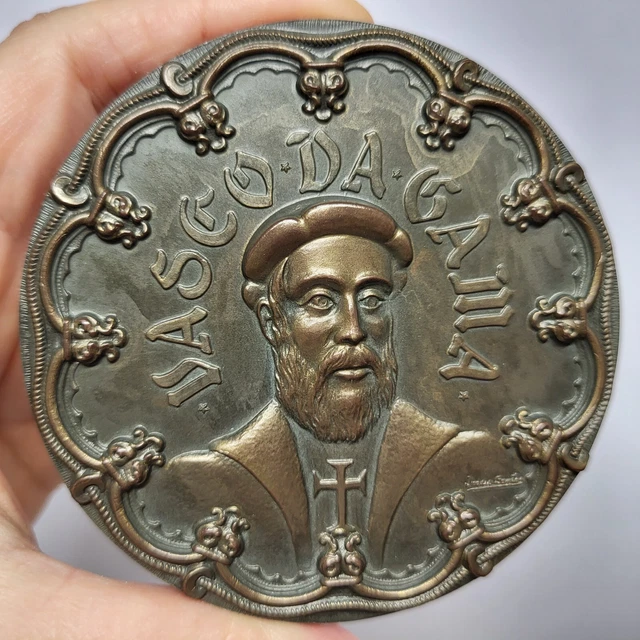 AGE OF DISCOVERY/ 1469-1969 Navigator VASCO DA GAMA 500 Years Bronze ...
